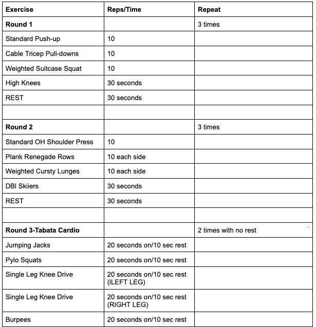 Leg metcon online