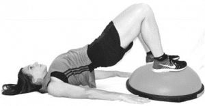 Breast Cancer Recovery Exercises After Reconstruction 4 BOSU Bridge 300x155