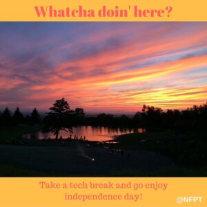 Be Independent from Technology Today! 1 Whatcha Doin Here