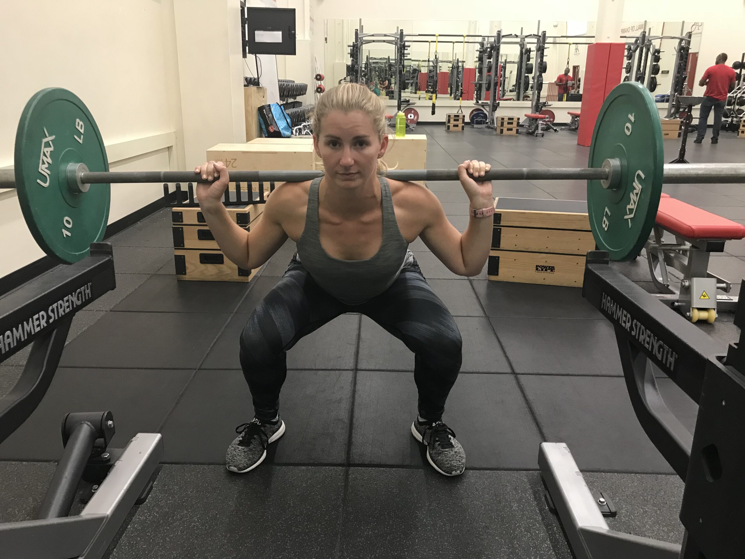 Squat Progression: Barbell Back Squat 1 squat