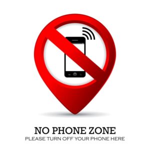 Mindfulness Challenge: Better Connect with Yourself and Your Clients 2 no phone zone