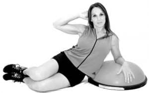 Breast Cancer Recovery Exercises After Reconstruction 6 Side Crunches BOSU 300x188