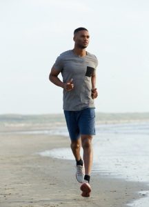 beach running