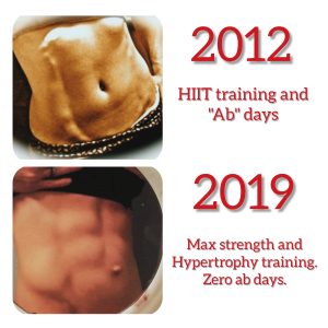 Abs before and after