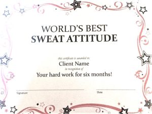Sweat Attitude Certificate