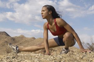 Woman Stretching