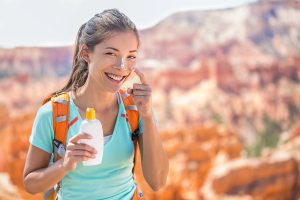 Hiker sunscreen